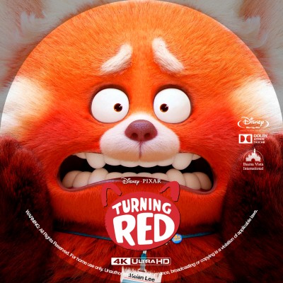Click to view full size image
==============
Turning Red (2022) Custom UHD 4K Blu-ray Disc Label
Turning Red (2022) Custom UHD 4K Blu-ray Disc Label
