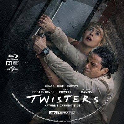 Twisters (2024) Custom UHD 4K Blu-ray Disc Label
