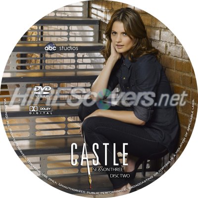 Click to view full size image
==============
Castle Season 3 Disc 2 Custom DVD Disc Label
Castle Season 3 Disc 2 Custom DVD Disc Label