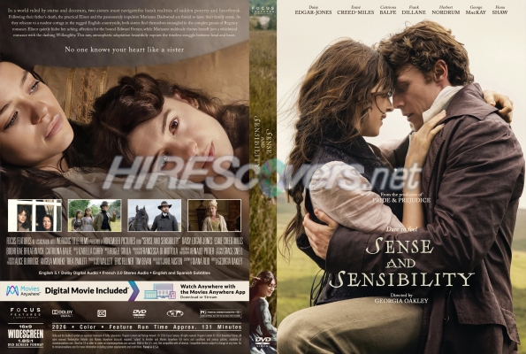 Click to view full size image
==============
Sense and Sensibility (2026) Custom DVD Cover
Sense and Sensibility (2026) Custom DVD Cover