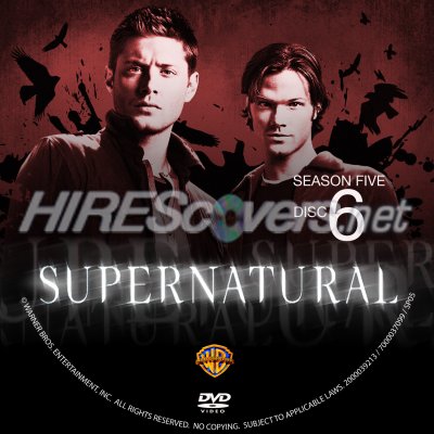 Click to view full size image
==============
Supernatural S5D6 Custom DVD Disc Label
Supernatural S5D6 Custom DVD Disc Label