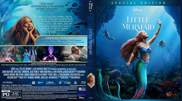 Click to view full size image
==============
The Little Mermaid (2023) Custom Blu-ray Cover
The Little Mermaid (2023) Custom Blu-ray Cover