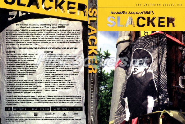 Click to view full size image
==============
Slacker Retail DVD Cover
Slacker (1991)
The Criterion Collection nr: 247
Director: Richard Linklater
Keywords: Slacker Criterion Richard Linklater Slacker Retail DVD Cover
Slacker (1991)
The Criterion Collection nr: 247
Director: Richard Linklater
Keywords: Slacker Criterion Richard Linklater