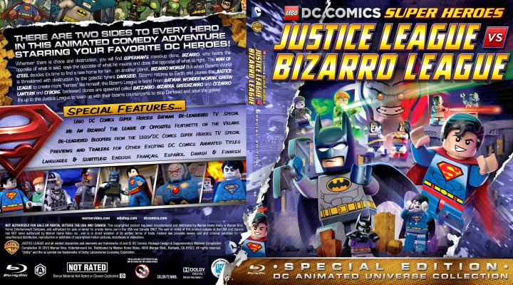 Lego Justice League Vs. Bizarro League (2015) Blu-ray Cover