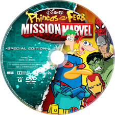 Phineas & Ferb: Mission Marvel (2013) DVD Disc Label