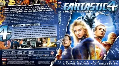 Fantastic Four: Rise of the Silver Surfer (2007) Blu-ray Cover