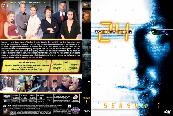 Click to view full size image
==============
24 - Season 1 (Spanning Spine) Custom DVD Cover
requested by tomboy53
Please have the courtesy to leave a comment if you download this - THANKS :)
24 - Season 1 (Spanning Spine) Custom DVD Cover
requested by tomboy53
Please have the courtesy to leave a comment if you download this - THANKS :)