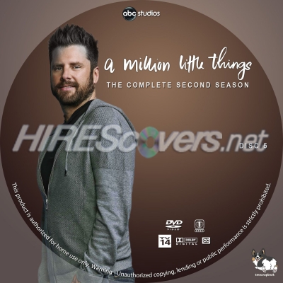Click to view full size image
==============
A Million Little Things - Season 2, Disc 5 Custom DVD Disc Label
requested by studmuffin77
Please have the courtesy to leave a comment if you download this - THANKS :)
A Million Little Things - Season 2, Disc 5 Custom DVD Disc Label
requested by studmuffin77
Please have the courtesy to leave a comment if you download this - THANKS :)