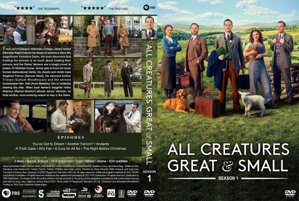 Click to view full size image
==============
All Creatures Great & Small - Season 1 Custom DVD Cover
requested by Friezinnetje
Please have the courtesy to leave a comment if you download this - THANKS :)
All Creatures Great & Small - Season 1 Custom DVD Cover
requested by Friezinnetje
Please have the courtesy to leave a comment if you download this - THANKS :)