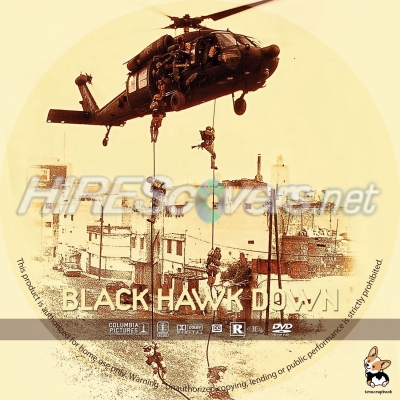 Click to view full size image
==============
Black Hawk Down Custom DVD Disc Label
requested by Dexter8
Please have the courtesy to leave a comment if you download this - THANKS :)
Black Hawk Down Custom DVD Disc Label
requested by Dexter8
Please have the courtesy to leave a comment if you download this - THANKS :)