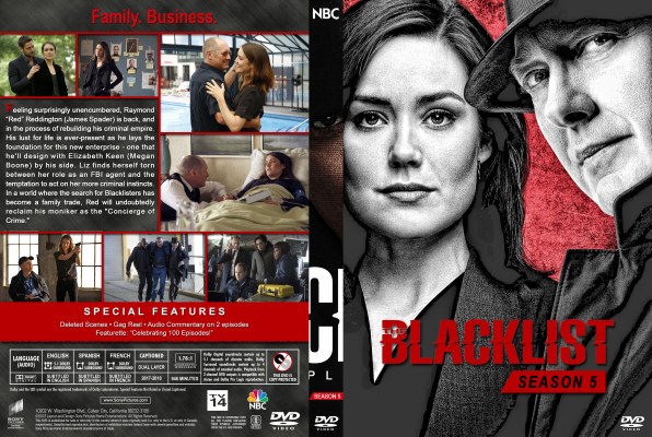 Click to view full size image
==============
The Blacklist - Season 5 (Spanning Spine) Custom DVD Cover
requested by studmuffin77
Please have the courtesy to leave a comment if you download this - THANKS :)
The Blacklist - Season 5 (Spanning Spine) Custom DVD Cover
requested by studmuffin77
Please have the courtesy to leave a comment if you download this - THANKS :)
