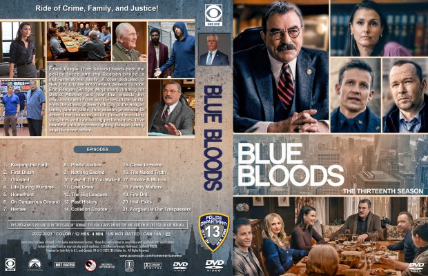 Blue Bloods - Season 13 Custom DVD Cover
requested by Ladyrosejj60, alexandre2408 and tyson25
Please have the courtesy to leave a comment if you download this - THANKS :)
