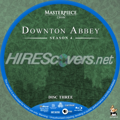 Click to view full size image
==============
Downton Abbey - Season 4, Disc 3 Custom Blu-ray Disc Label
Requested by Friezinnetje
Please have the courtesy to leave a comment if you download this - THANKS :)
Downton Abbey - Season 4, Disc 3 Custom Blu-ray Disc Label
Requested by Friezinnetje
Please have the courtesy to leave a comment if you download this - THANKS :)
