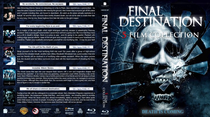 Click to view full size image
==============
Final Destination 5 Film Collection Custom Blu-ray Cover
requested by rabc330
Please have the courtesy to leave a comment if you download this - THANKS :)
Final Destination 5 Film Collection Custom Blu-ray Cover
requested by rabc330
Please have the courtesy to leave a comment if you download this - THANKS :)