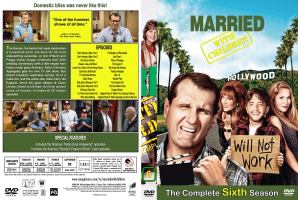 Married With Children - Season 6 (Spanning Spine) Custom DVD Cover
requested by mwazzy
Please have the courtesy to leave a comment if you download this - THANKS :)

