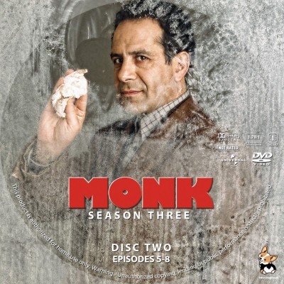 Click to view full size image
==============
Monk - Season 3, Disc 2 Custom DVD Disc Label
Requested by littlewazz
Please have the courtesy to leave a comment if you download this - THANKS :)
Monk - Season 3, Disc 2 Custom DVD Disc Label
Requested by littlewazz
Please have the courtesy to leave a comment if you download this - THANKS :)