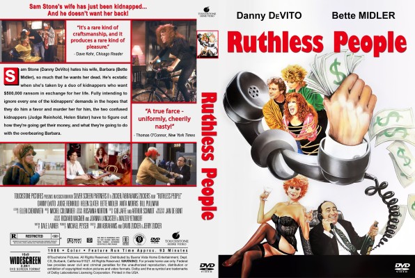 Click to view full size image
==============
Ruthless People (1986) Custom DVD Cover
Requested by Dexter8
Please have the courtesy to leave a comment if you download this - THANKS :)
Ruthless People (1986) Custom DVD Cover
Requested by Dexter8
Please have the courtesy to leave a comment if you download this - THANKS :)