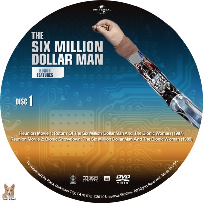 Click to view full size image
==============
The Six Million Dollar Man - Bonus Features Disc 1 Custom DVD Disc Label
fulfilling a request
My R1 label for this classic TV series.
If you download this, please leave a comment - THANKS :)
The Six Million Dollar Man - Bonus Features Disc 1 Custom DVD Disc Label
fulfilling a request
My R1 label for this classic TV series.
If you download this, please leave a comment - THANKS :)