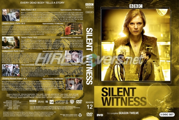 Click to view full size image
==============
Silent Witness - Season 12 Custom DVD Cover
Requested by HigginsNorman8
Please have the courtesy to leave a comment if you download this - THANKS :)
Silent Witness - Season 12 Custom DVD Cover
Requested by HigginsNorman8
Please have the courtesy to leave a comment if you download this - THANKS :)