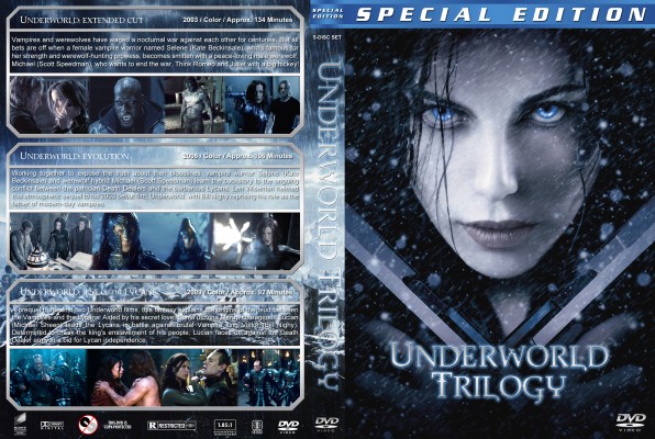 Click to view full size image
==============
Underworld Trilogy - version 2 Custom DVD Cover
fulfilling a request
My R1 spacesaver cover for these movies (extended cut versions).
If you download this, please leave a comment - THANKS :)
Underworld Trilogy - version 2 Custom DVD Cover
fulfilling a request
My R1 spacesaver cover for these movies (extended cut versions).
If you download this, please leave a comment - THANKS :)