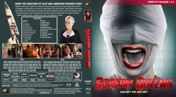 Click to view full size image
==============
Scream Queens Season 1 & 2 Custom Blu-ray Cover
Scream Queens Season 1 & 2 Custom Blu-ray Cover