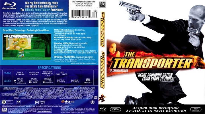 Click to view full size image
==============
The Transporter Retail Blu-ray Cover
The Transporter Retail Blu-ray Cover