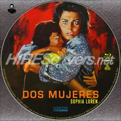 Two Women (1960) Custom Blu-ray Disc Label
