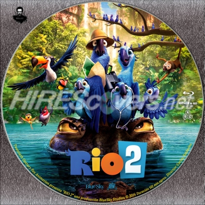 Rio 2 (2014) Custom Blu-ray Disc Label
