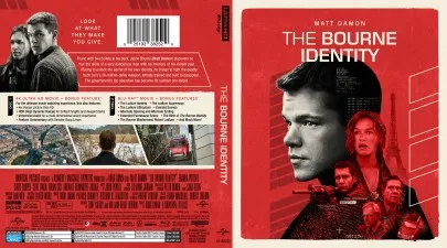 The Bourne Identity (2002) 4K UHD 4K Blu-ray Cover