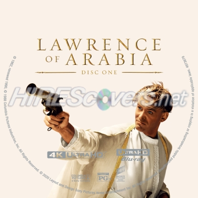 Click to view full size image
==============
Lawrence of Arabia (1962) 4K Custom UHD 4K Blu-ray Disc Label
Lawrence of Arabia (1962) 4K Custom UHD 4K Blu-ray Disc Label