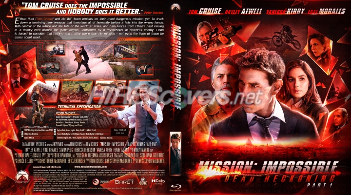 Mission: Impossible - Dead Reckoning - Part 1 (2023) DVD Cover, DVD Label, Blu-Ray Cover, Blu-Ray Label