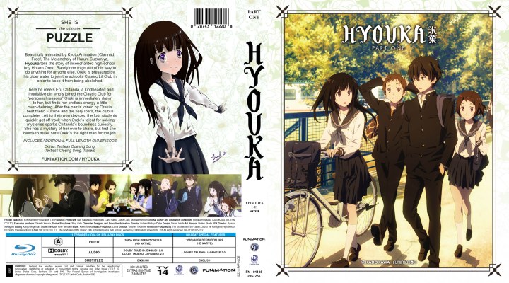 Click to view full size image
==============
Hyouka Season One (2012) Custom Blu-ray Cover
Filling a request from the forum
Hyouka Season One (2012) Custom Blu-ray Cover
Filling a request from the forum