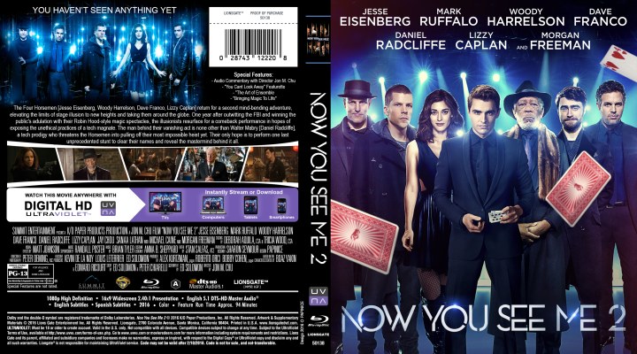 Now you see me 2 Custom Blu-ray Cover
