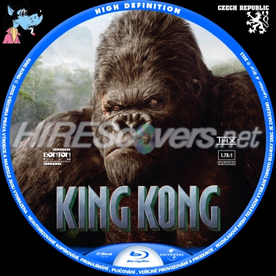 Click to view full size image
==============
King Kong Custom Blu-ray Disc Label
King Kong Custom Blu-ray Disc Label