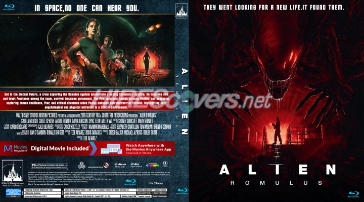 Click to view full size image
==============
Alien Romulus Custom Blu-ray Cover
Alien Romulus Custom Blu-ray Cover