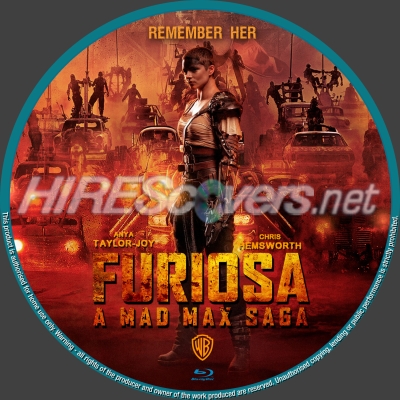 Click to view full size image
==============
Furiosa: A Mad Max Saga (2024) Custom Blu-ray Disc Label
Furiosa: A Mad Max Saga (2024) Custom Blu-ray Disc Label