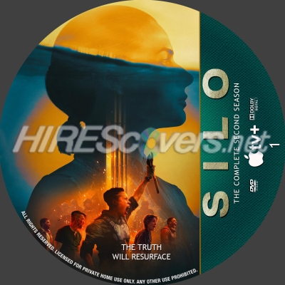 Click to view full size image
==============
Silo - Season 2 Disc 1 Custom DVD Disc Label
Silo - Season 2 Disc 1 Custom DVD Disc Label
