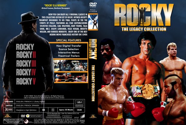 Click to view full size image
==============
Rocky: The Legacy Collection Custom DVD Cover
custom cover for rocky 1-5
Keywords: Rocky Boxing Sylvester Stallone Rocky: The Legacy Collection Custom DVD Cover
custom cover for rocky 1-5
Keywords: Rocky Boxing Sylvester Stallone