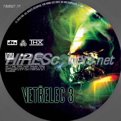 Click to view full size image
==============
Vetřelec 3 / Alien 3 Custom Blu-ray Disc Label
Vetřelec 3 / Alien 3 Custom Blu-ray Disc Label