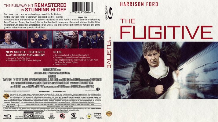 Click to view full size image
==============
The Fugitive Custom Blu-ray Cover
The Fugitive Custom Blu-ray Cover