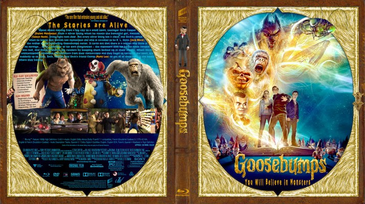 Goosebumps V2 2015 Custom Blu-ray Cover
