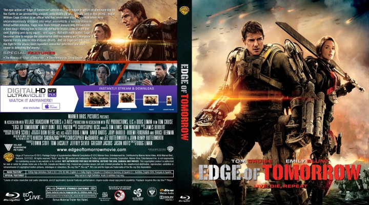 Click to view full size image
==============
Edge of Tomorrow Custom Blu-ray Cover
Edge of Tomorrow Custom Blu-ray Cover