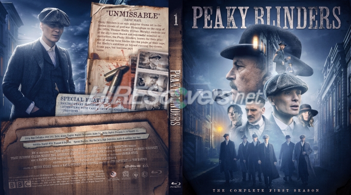 Peaky Blinders - Season 1 DVD Cover, DVD Label, Blu-Ray Cover, Blu-Ray Label