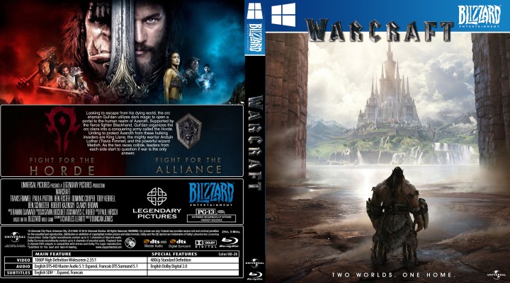 Click to view full size image
==============
Warcraft (2016) Custom Blu-ray Cover
Custom "Video Game" collection cover for Warcraft
Keywords: video game WoW Warcraft (2016) Custom Blu-ray Cover
Custom "Video Game" collection cover for Warcraft
Keywords: video game WoW