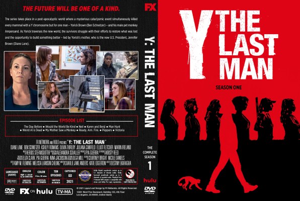 Click to view full size image
==============
Y: The Last Man - Season 1 Custom DVD Cover
Y: The Last Man - Season 1 Custom DVD Cover