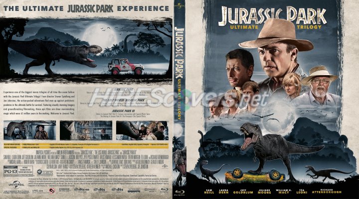 Click to view full size image
==============
Jurassic Park - Ultimate Trilogy (1993-2001) Custom Blu-ray Cover
Jurassic Park - Ultimate Trilogy (1993-2001) Custom Blu-ray Cover