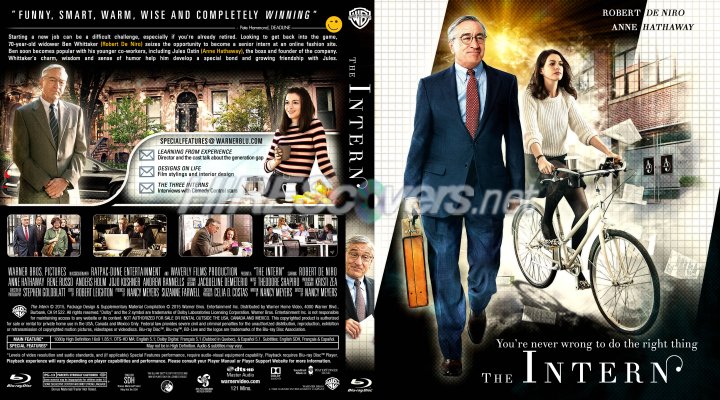 Click to view full size image
==============
The Intern (2015) Custom Blu-ray Cover
The Intern (2015) Custom Blu-ray Cover