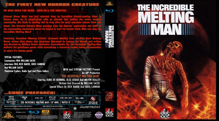 Click to view full size image
==============
The Incredible Melting Man (1977) Custom Blu-ray Cover
Custom cover for the Scream Factory R1 release
The Incredible Melting Man (1977) Custom Blu-ray Cover
Custom cover for the Scream Factory R1 release