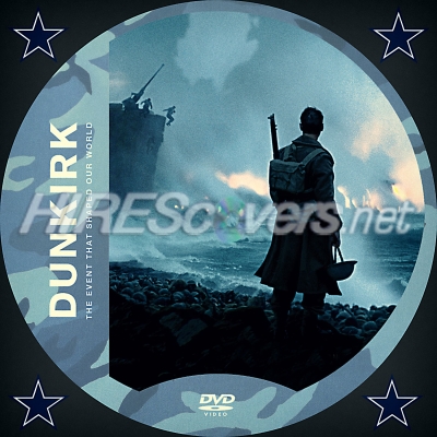 Dunkirk (2017) Custom DVD Disc Label
