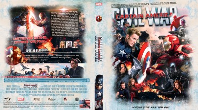 Captain America Civil War (2016) Blu-ray Cover